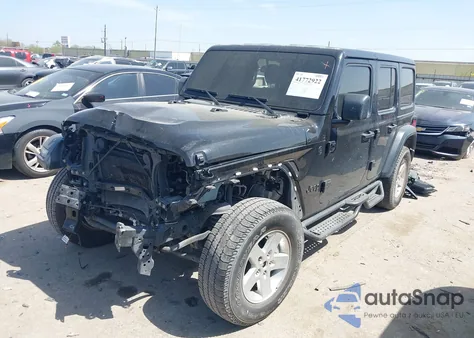 2022 Jeep Wrangler Unlimited Sport S 4X4 z USA, uszkodzony, nr VIN 1C4HJXDG5NW180130
